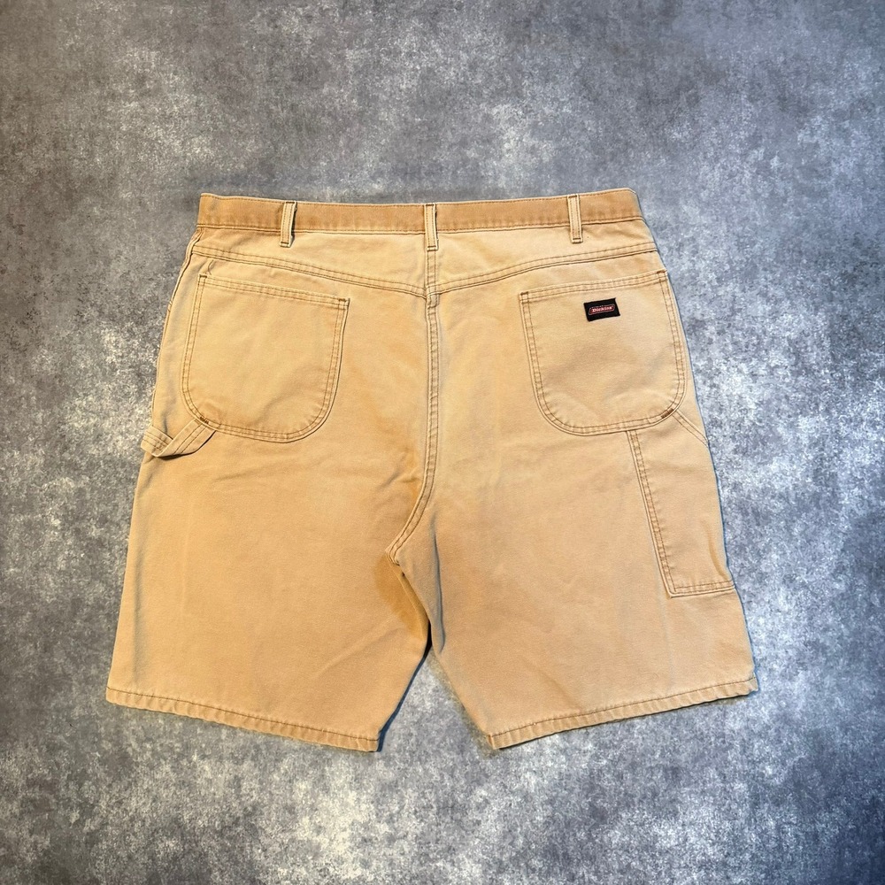 Vitnage Dickies Mens Brown Cotton Duck Carpenter Work Shorts Size 42 Faded
